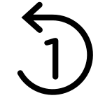 Replay One SVG Icon